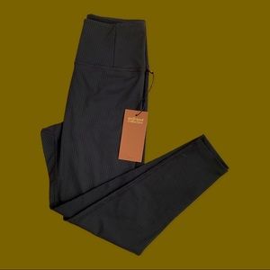 Girlfriend Size S, Black, RIB High-Rise Compression Legging